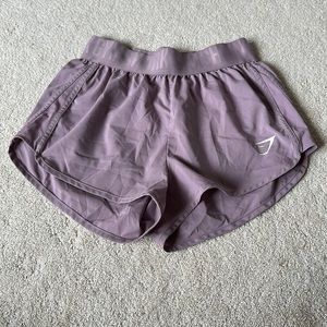 Purple gymshark shorts